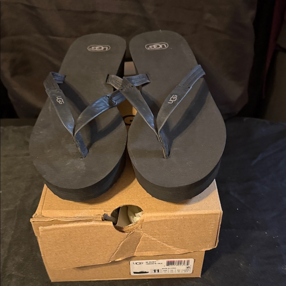 UGG Black Women's Sandals 11M